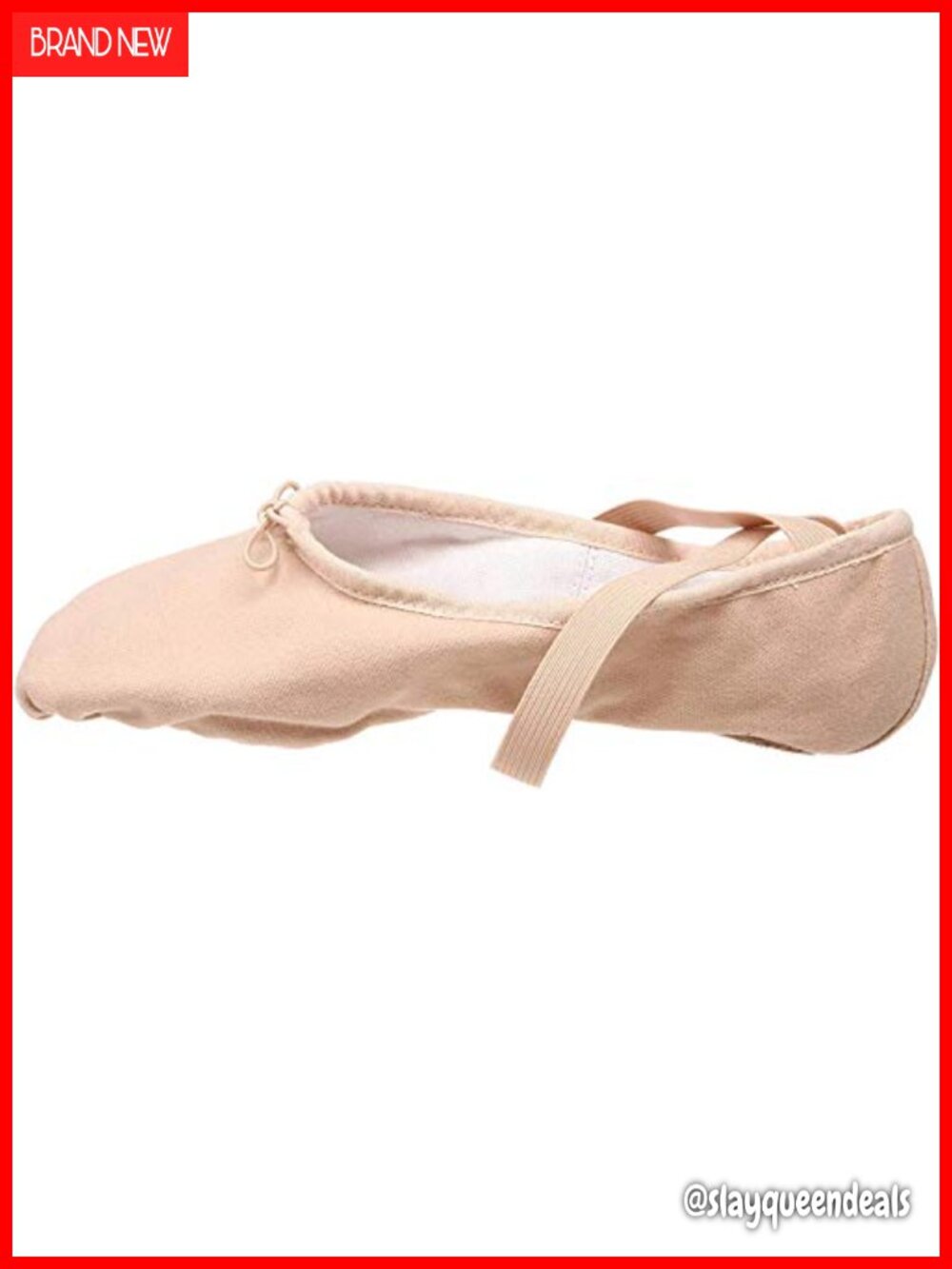 Canvas Split Sole Ballet Shoe - Pump Construction for Arch Hug